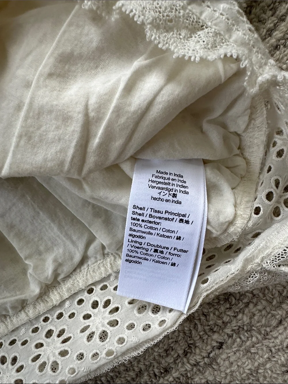 J.Crew Eyelet Puff Sleeve Blouse